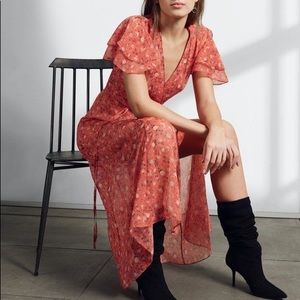 French Connection Esi Crinkle Midi Tea dress